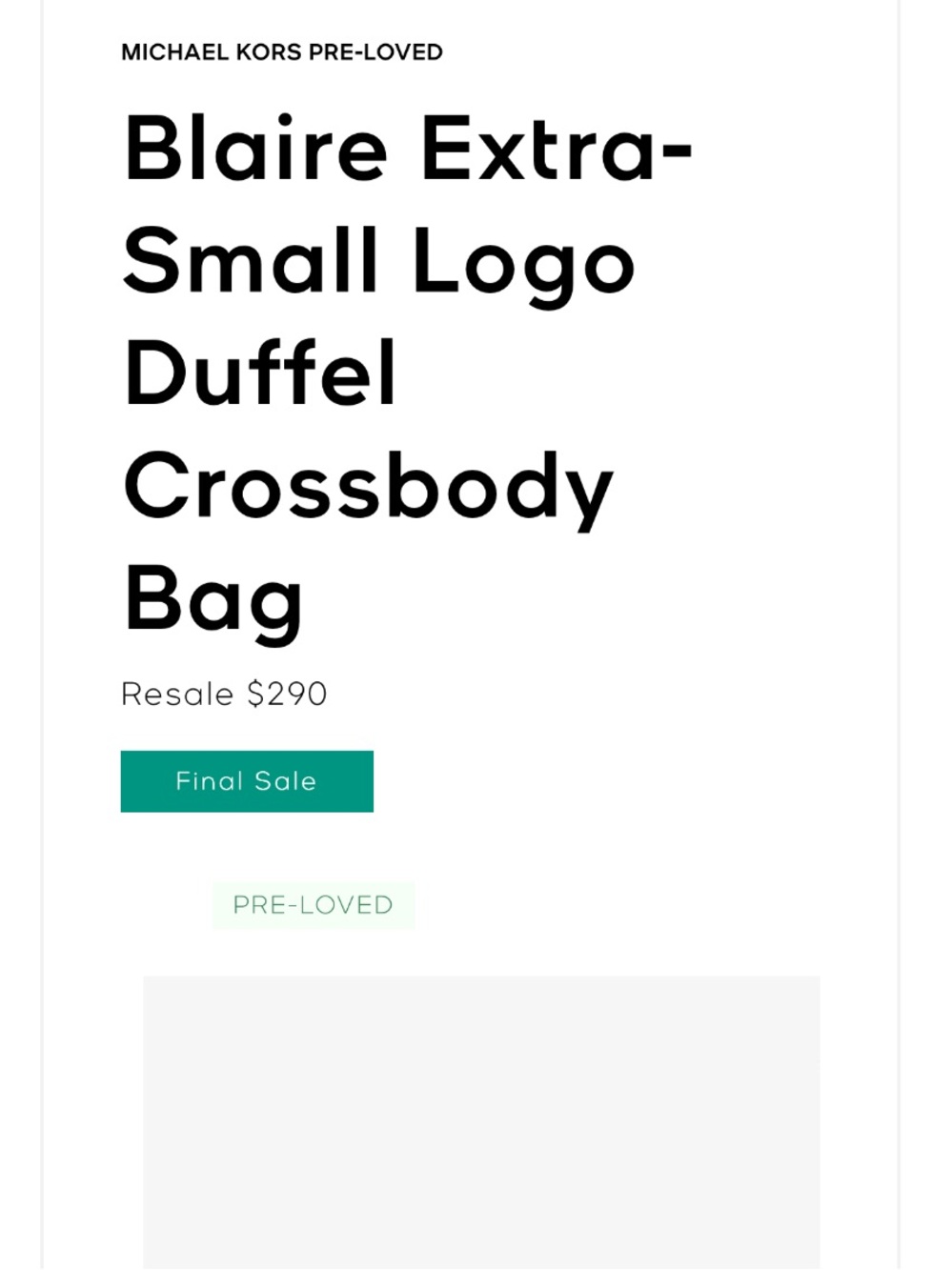 Blaire Extra-Small Logo
Duffel
Crossbody
Bag - Picture 11 of 11